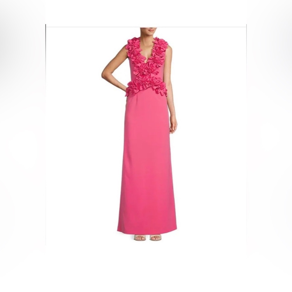 ANTONIO MELANI Vibrant Pink Maxi Dress/wedding guest/ prom dress